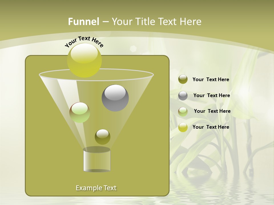 Bamboo In The Water PowerPoint Template