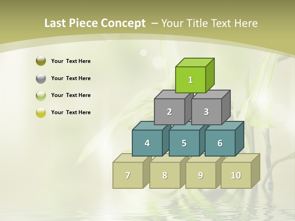 Bamboo In The Water PowerPoint Template