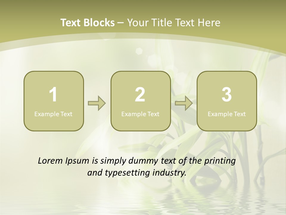 Bamboo In The Water PowerPoint Template