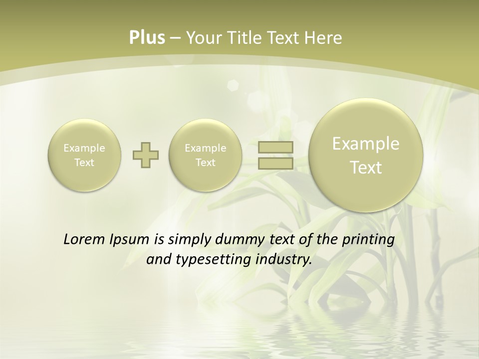 Bamboo In The Water PowerPoint Template
