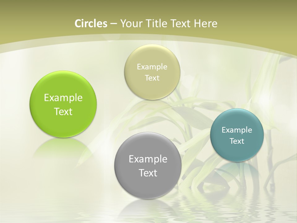 Bamboo In The Water PowerPoint Template