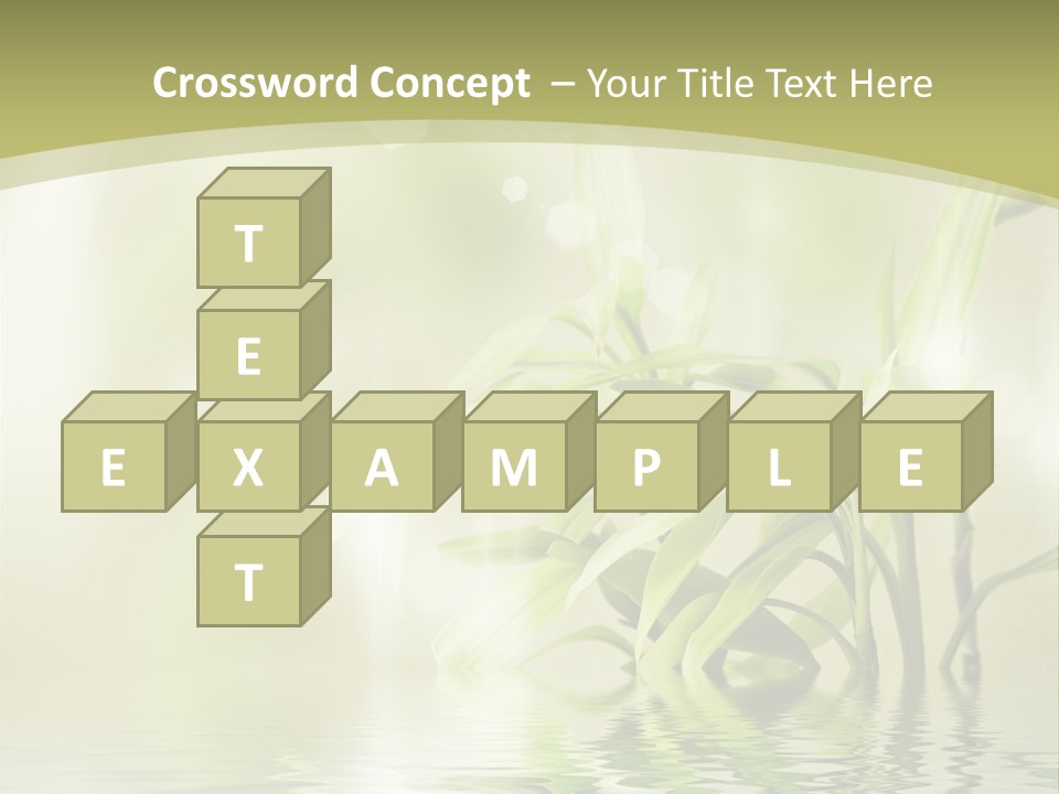 Bamboo In The Water PowerPoint Template