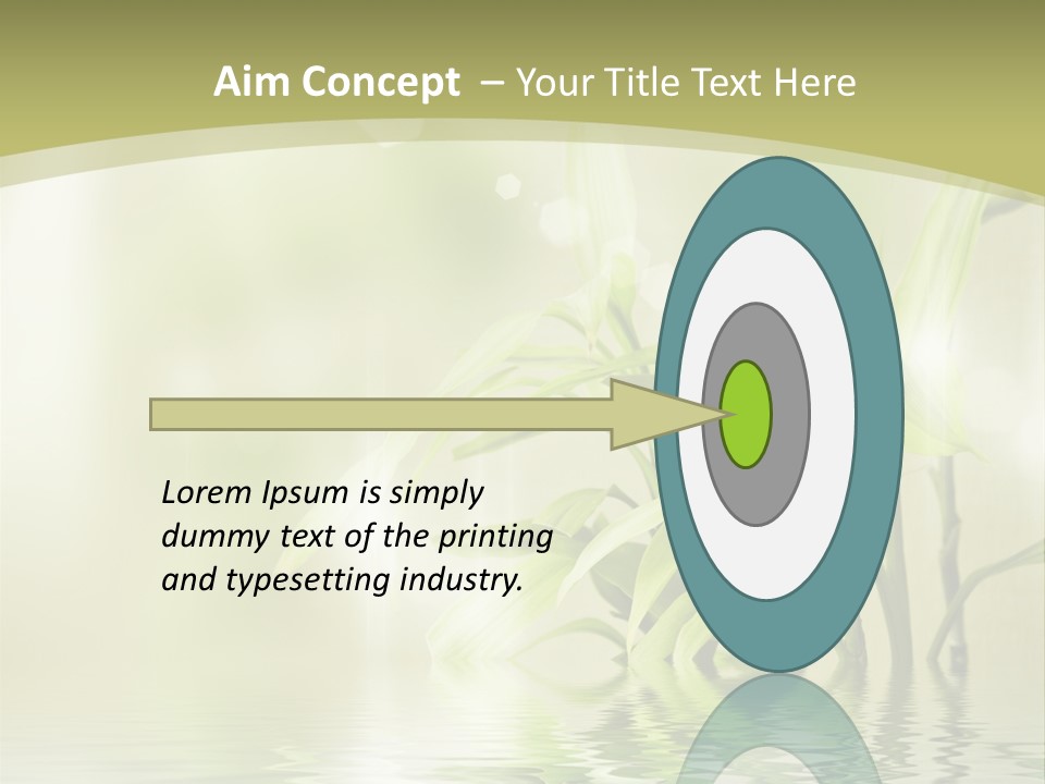 Bamboo In The Water PowerPoint Template