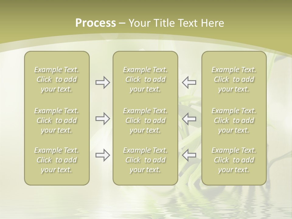 Bamboo In The Water PowerPoint Template