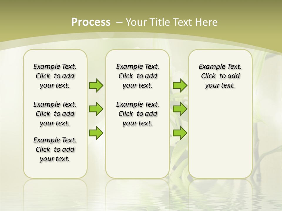 Bamboo In The Water PowerPoint Template