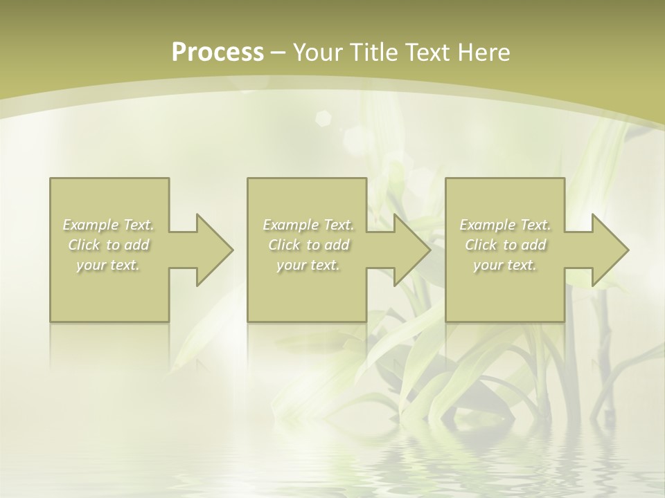 Bamboo In The Water PowerPoint Template