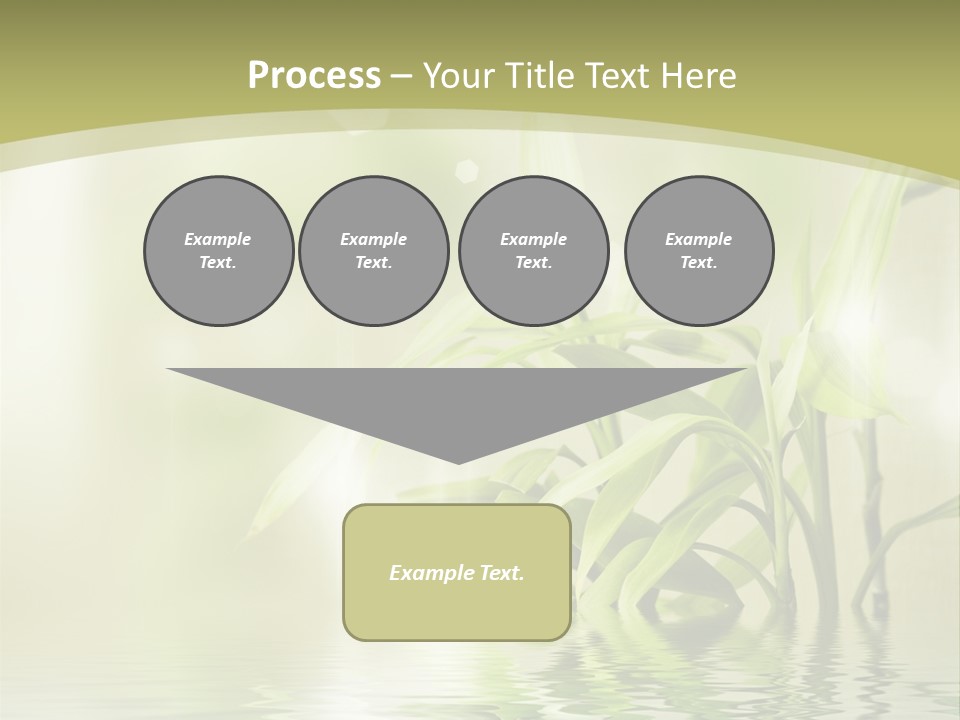 Bamboo In The Water PowerPoint Template