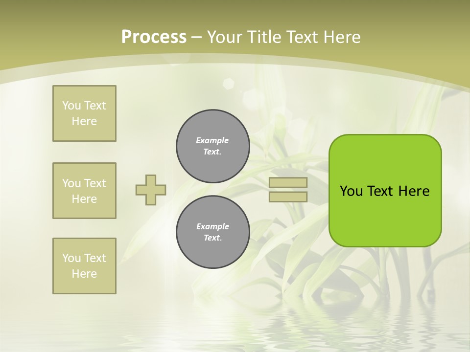 Bamboo In The Water PowerPoint Template
