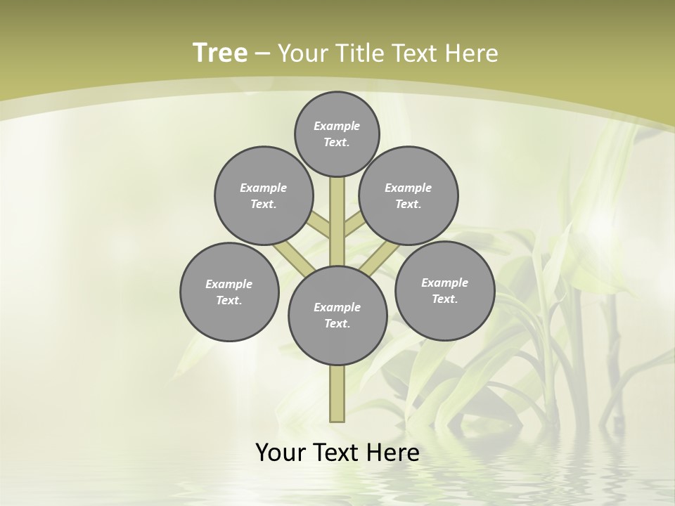 Bamboo In The Water PowerPoint Template