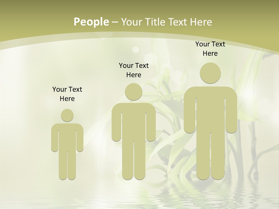 Bamboo In The Water PowerPoint Template