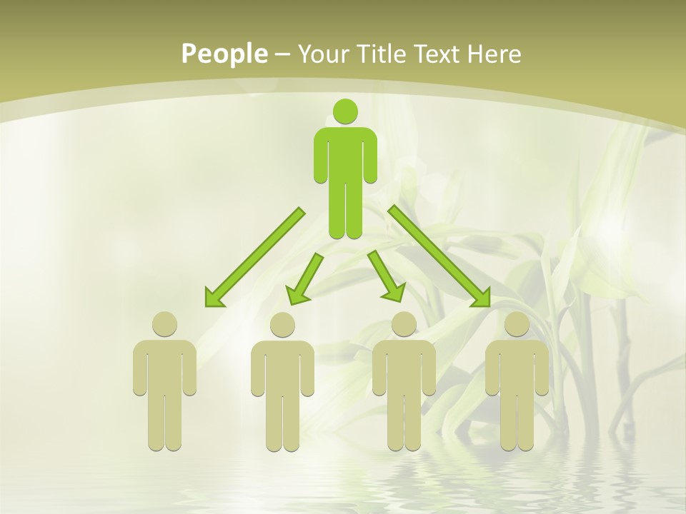 Bamboo In The Water PowerPoint Template