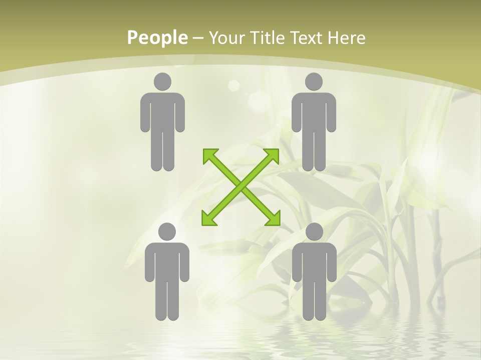 Bamboo In The Water PowerPoint Template