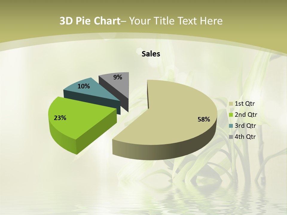 Bamboo In The Water PowerPoint Template
