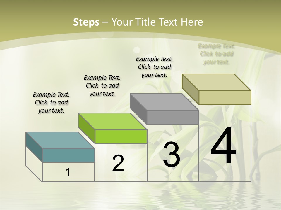 Bamboo In The Water PowerPoint Template