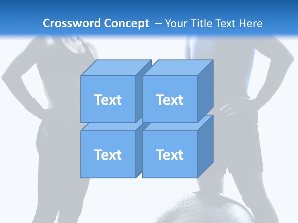 The Girl And The Guy On Training PowerPoint Template