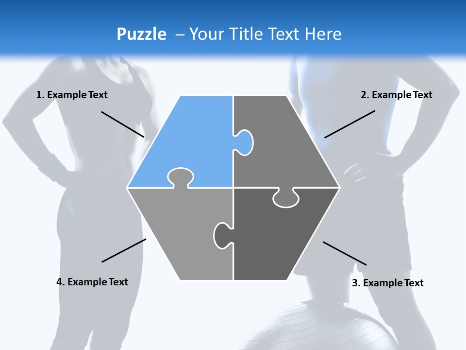 The Girl And The Guy On Training PowerPoint Template