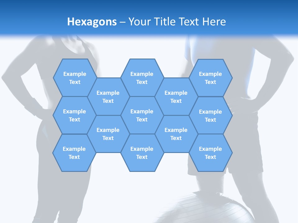 The Girl And The Guy On Training PowerPoint Template