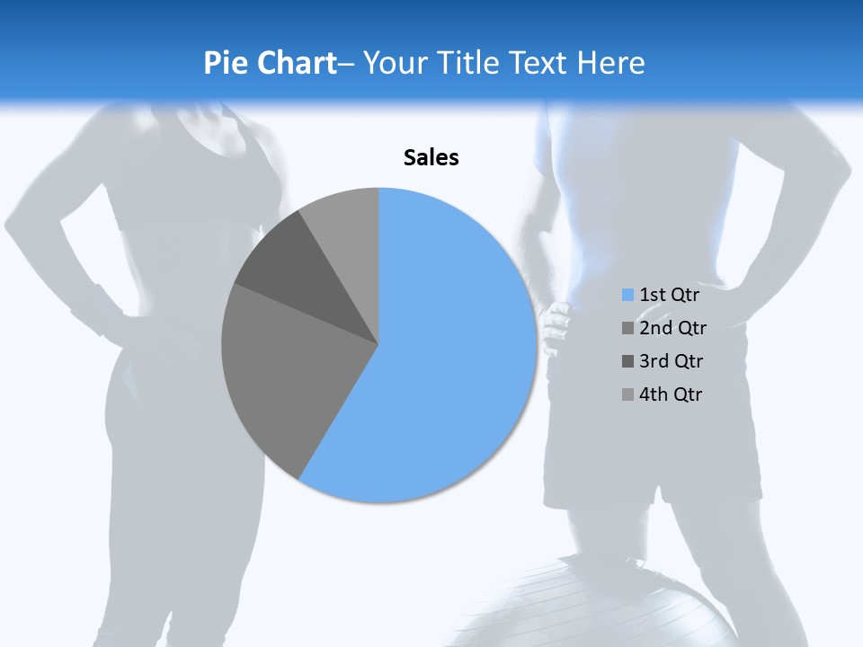 The Girl And The Guy On Training PowerPoint Template