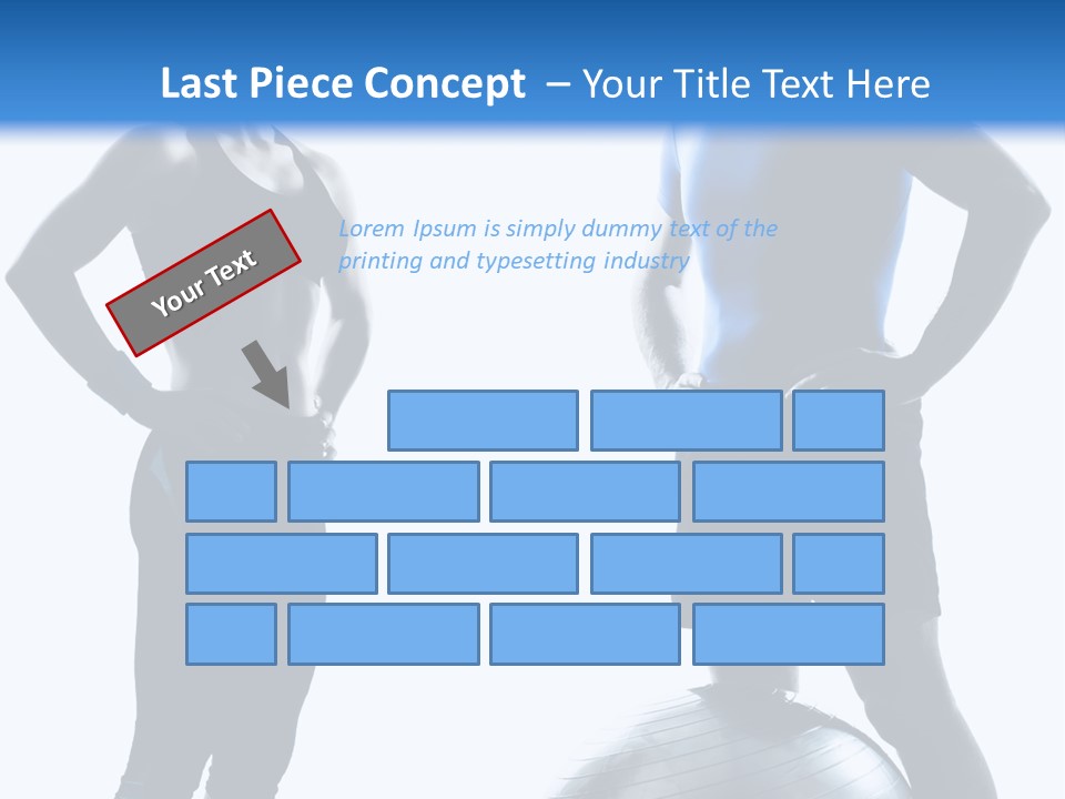 The Girl And The Guy On Training PowerPoint Template