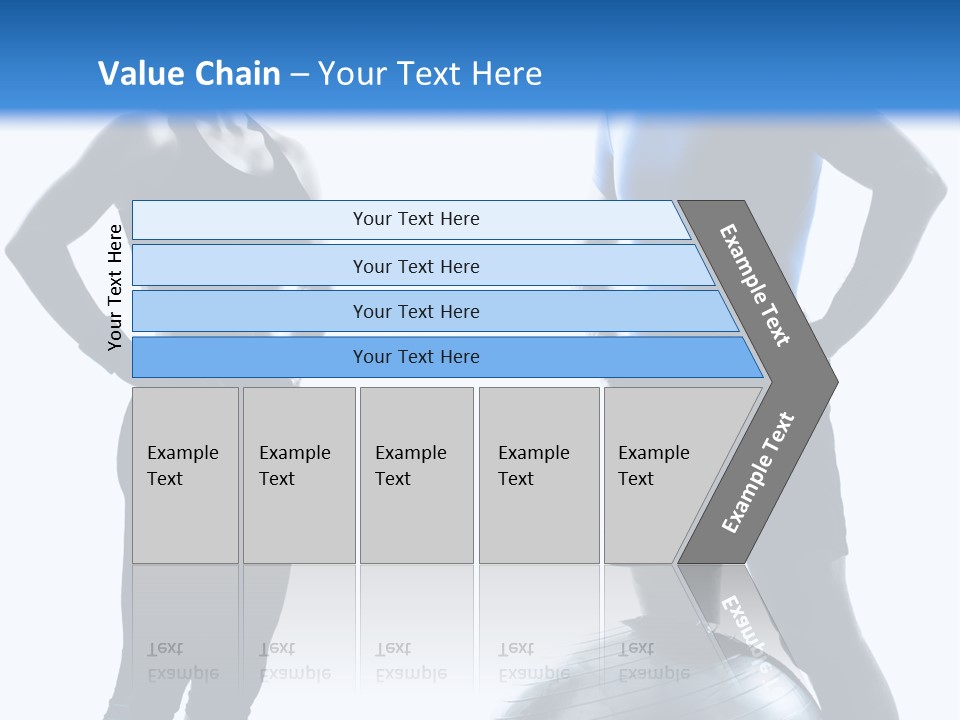 The Girl And The Guy On Training PowerPoint Template