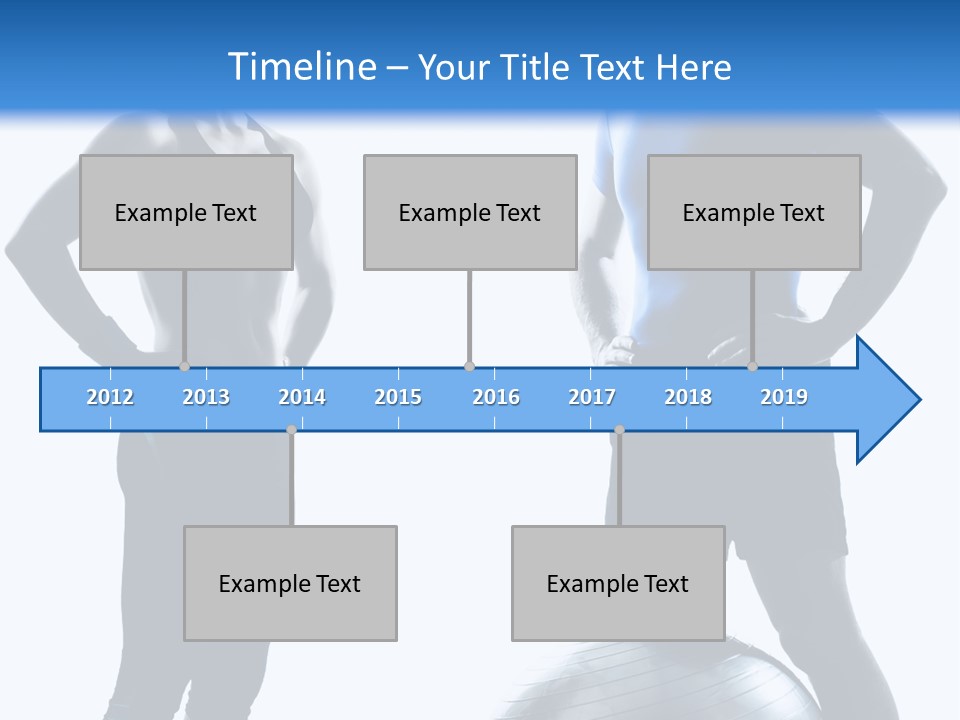 The Girl And The Guy On Training PowerPoint Template