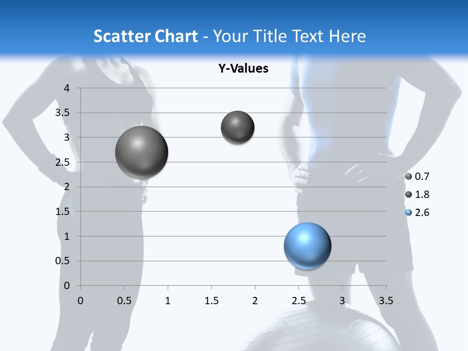The Girl And The Guy On Training PowerPoint Template