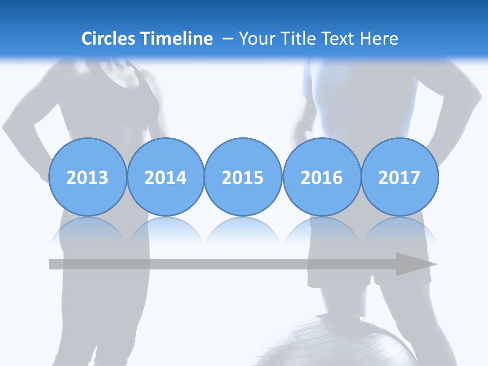 The Girl And The Guy On Training PowerPoint Template