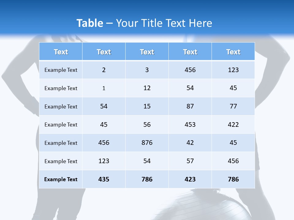 The Girl And The Guy On Training PowerPoint Template