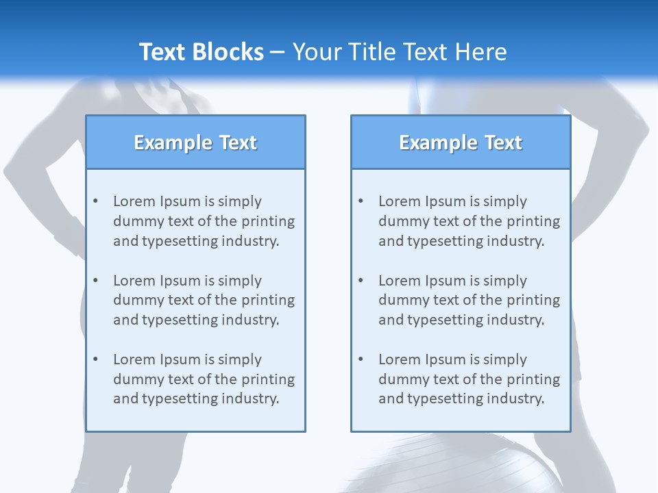 The Girl And The Guy On Training PowerPoint Template