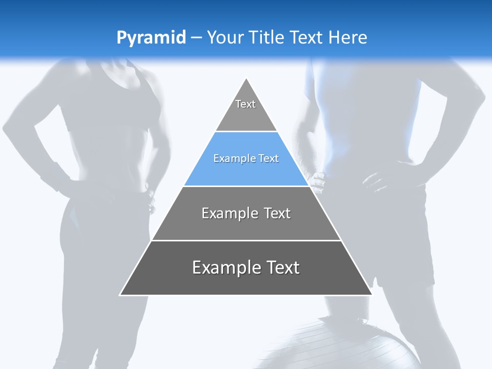 The Girl And The Guy On Training PowerPoint Template