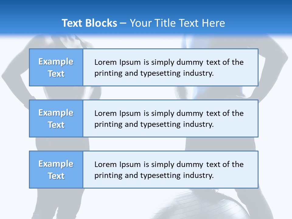 The Girl And The Guy On Training PowerPoint Template