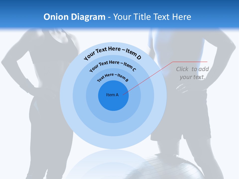 The Girl And The Guy On Training PowerPoint Template