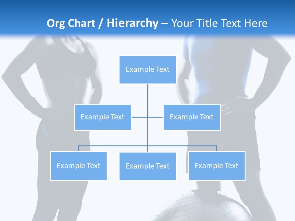 The Girl And The Guy On Training PowerPoint Template