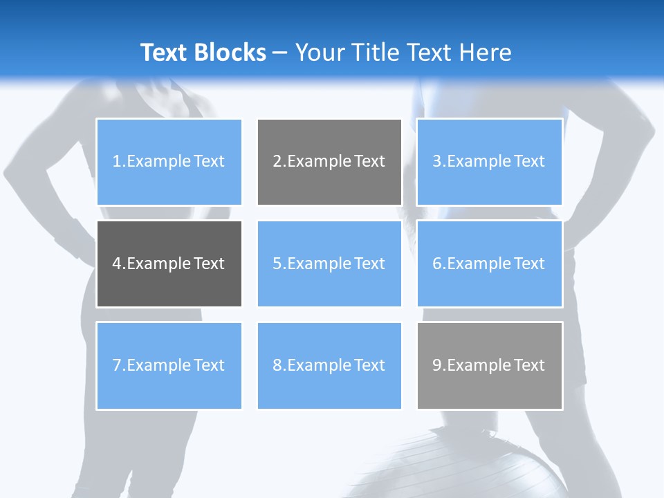 The Girl And The Guy On Training PowerPoint Template