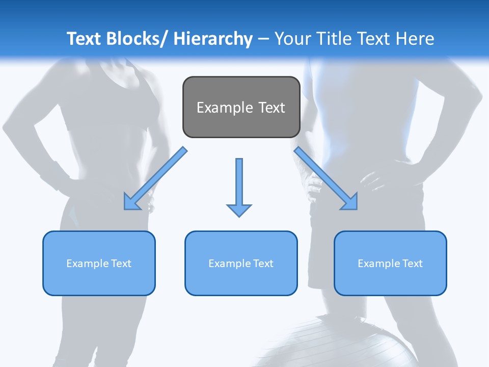 The Girl And The Guy On Training PowerPoint Template