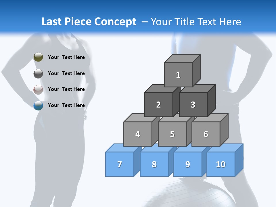 The Girl And The Guy On Training PowerPoint Template