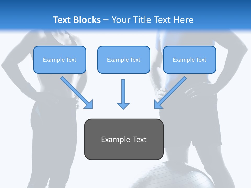 The Girl And The Guy On Training PowerPoint Template