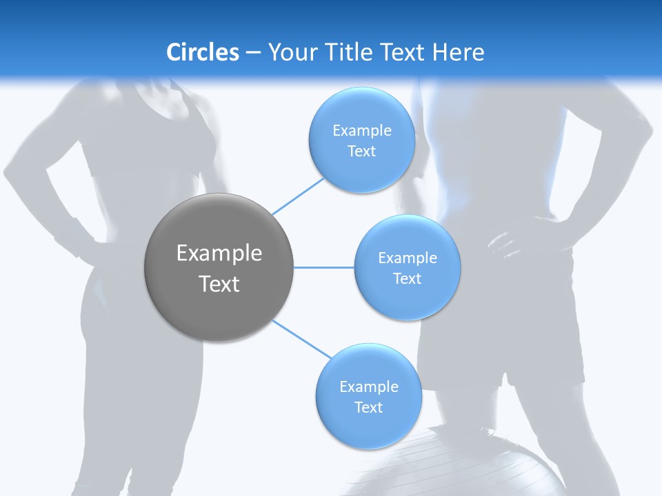 The Girl And The Guy On Training PowerPoint Template