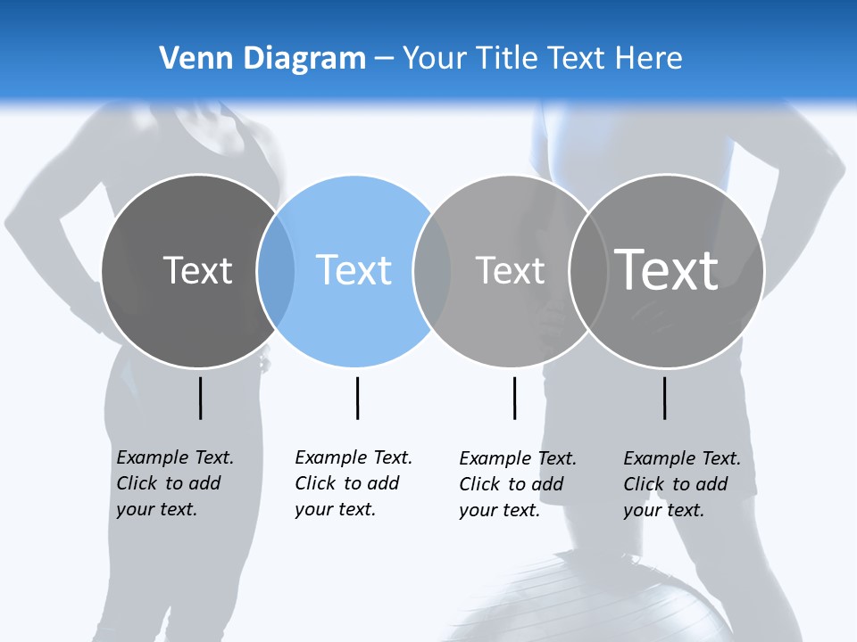 The Girl And The Guy On Training PowerPoint Template