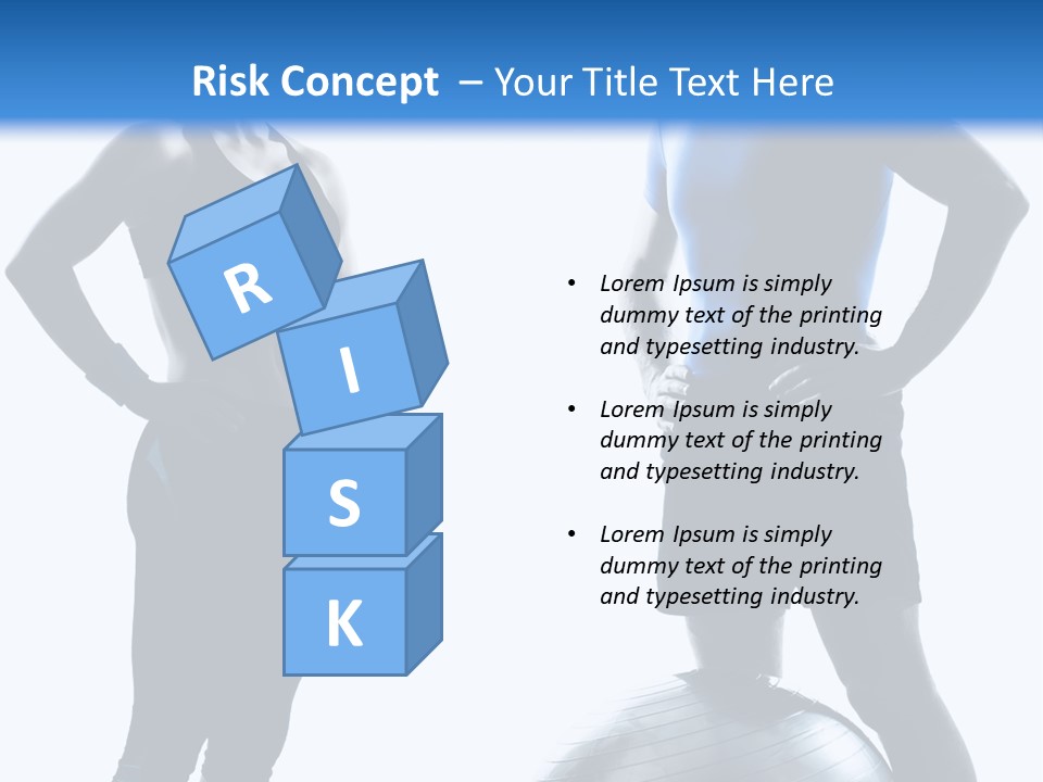 The Girl And The Guy On Training PowerPoint Template