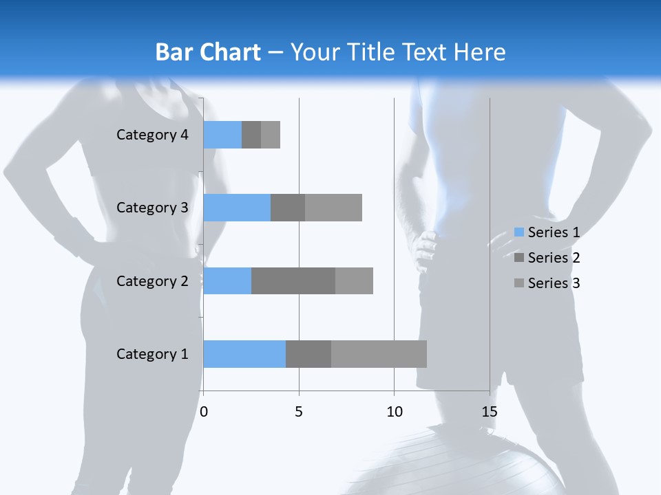 The Girl And The Guy On Training PowerPoint Template