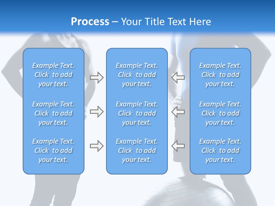 The Girl And The Guy On Training PowerPoint Template