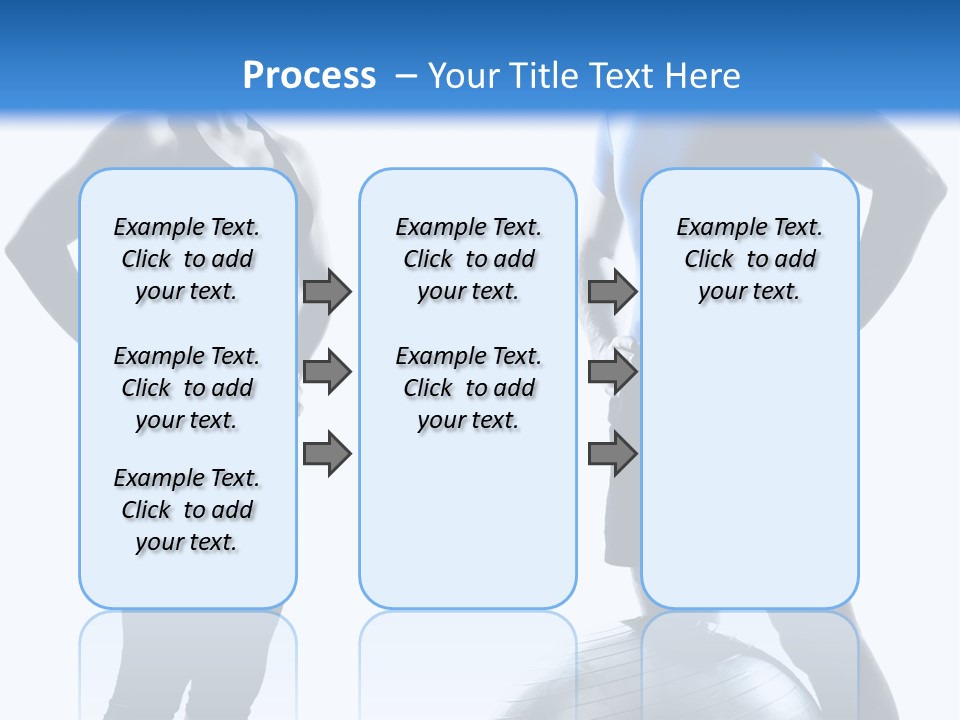 The Girl And The Guy On Training PowerPoint Template