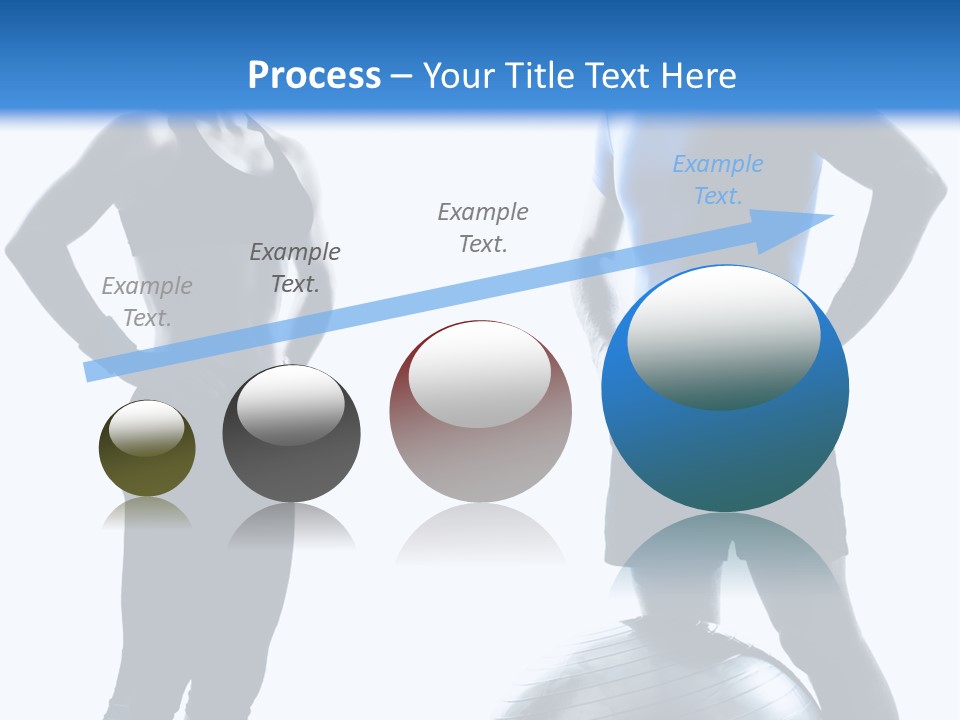 The Girl And The Guy On Training PowerPoint Template