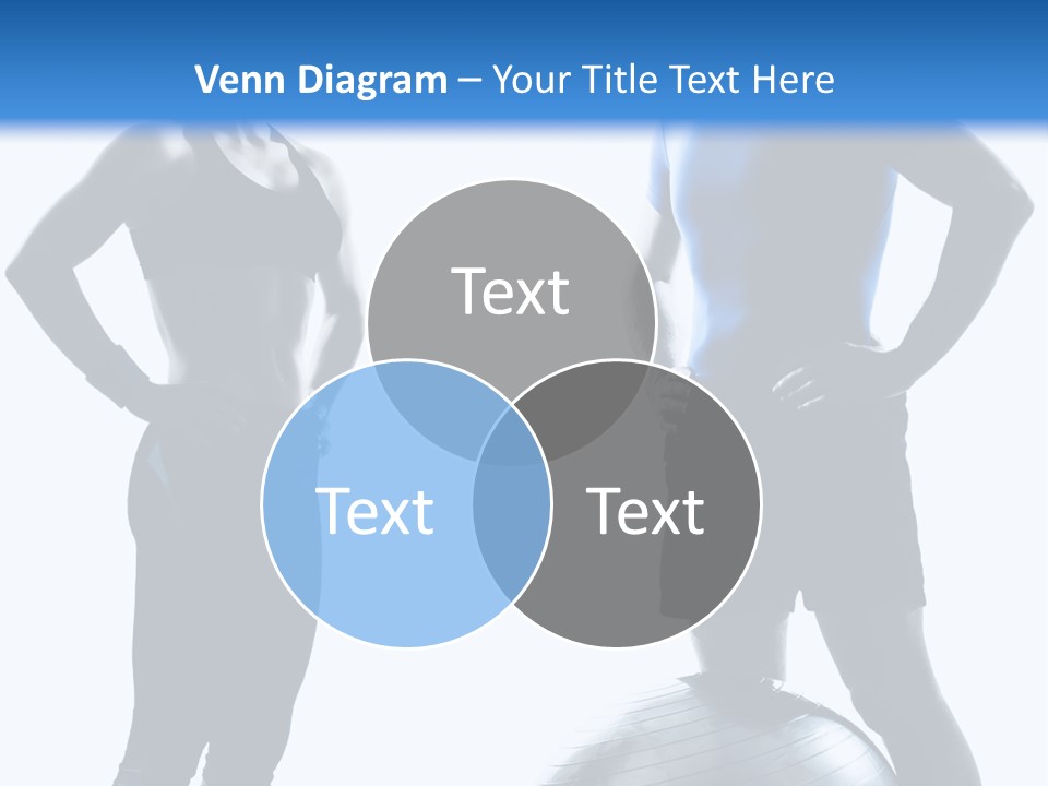 The Girl And The Guy On Training PowerPoint Template