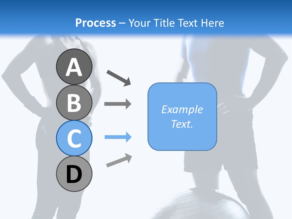 The Girl And The Guy On Training PowerPoint Template