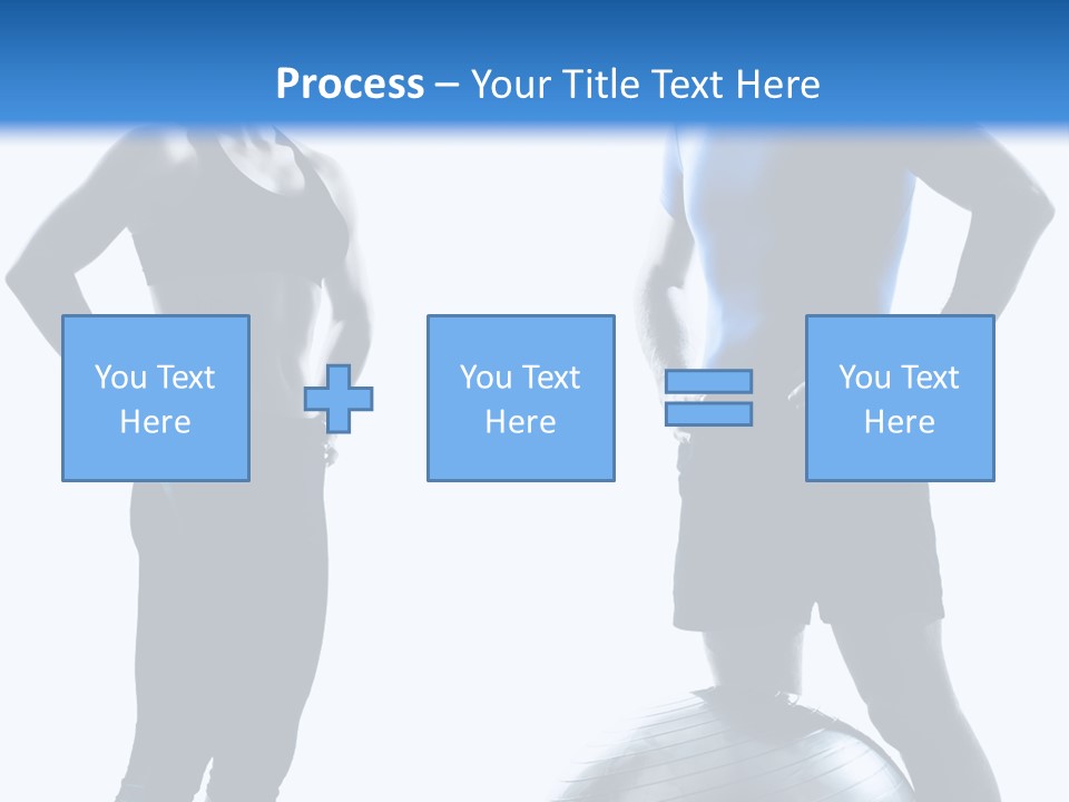 The Girl And The Guy On Training PowerPoint Template