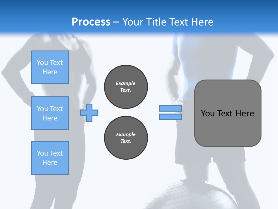 The Girl And The Guy On Training PowerPoint Template