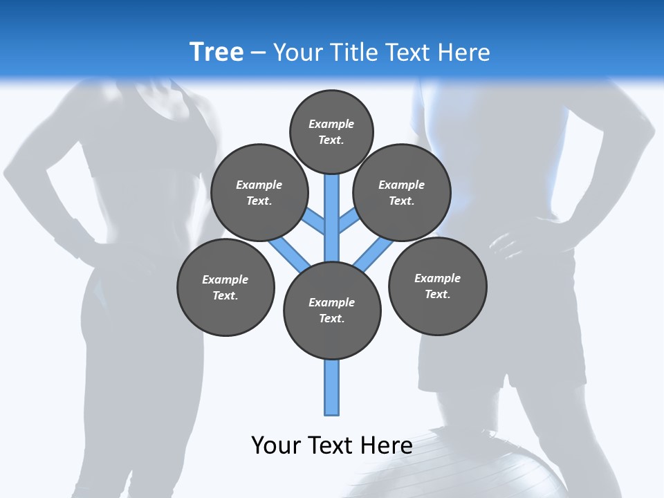 The Girl And The Guy On Training PowerPoint Template