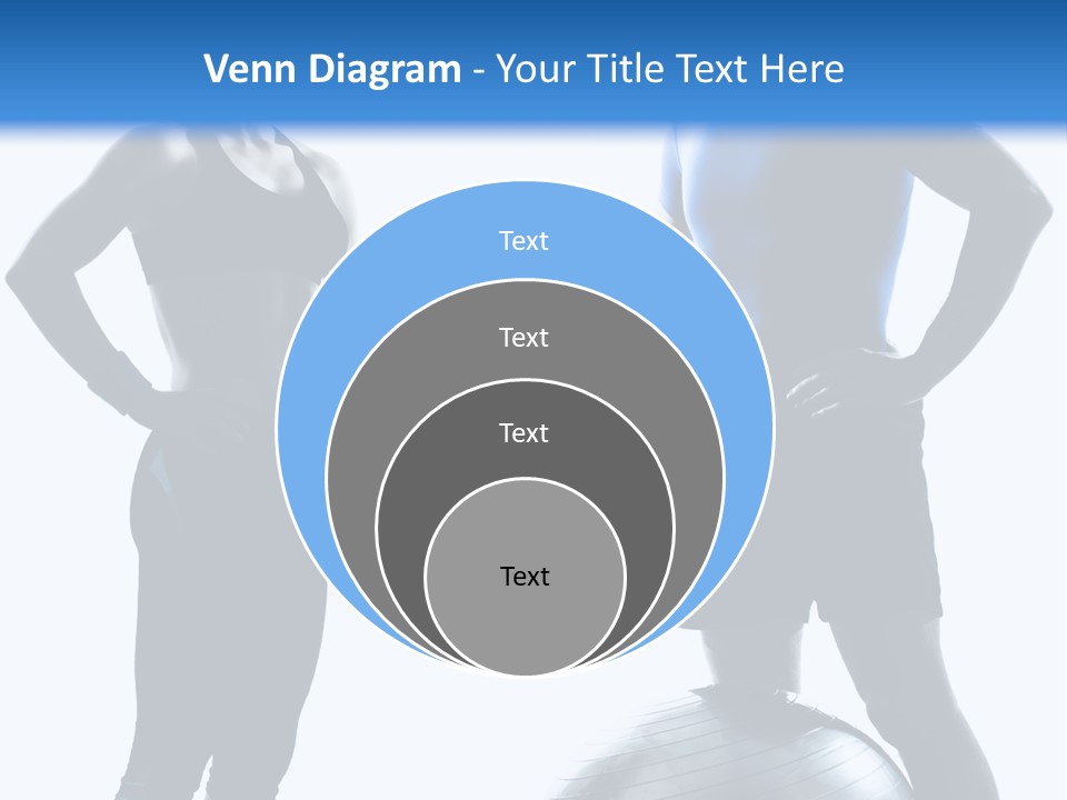 The Girl And The Guy On Training PowerPoint Template